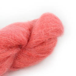 Cowgirl Blues Fluffy Mohair Solids 22-Ruby Grapefruit