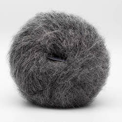 Kremke Soul Wool Baby Silk FLUFFY Solid Grau meliert