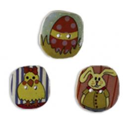 Jim Knopf Cocos button easter motivs