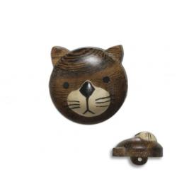 Jim Knopf Wood button cat 20mm