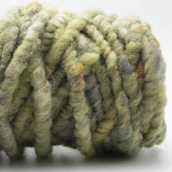 Kremke Soul Wool RUGby Rug Wool dyed gold-green melange