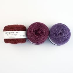 Cowgirl Blues Merino Single Lace solid discontinued colours