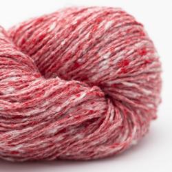 BC Garn Tussah Tweed rot-weiß-mix